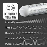 Blush Glitzy Halo - Rechargeable 10 Function Designer Bullet Vibrator - Thoughtfully Designed Vibration Modes - Giftable Sex Toy With Patterns For Girlfriend Wife Bachelorette Party - Silver Accents