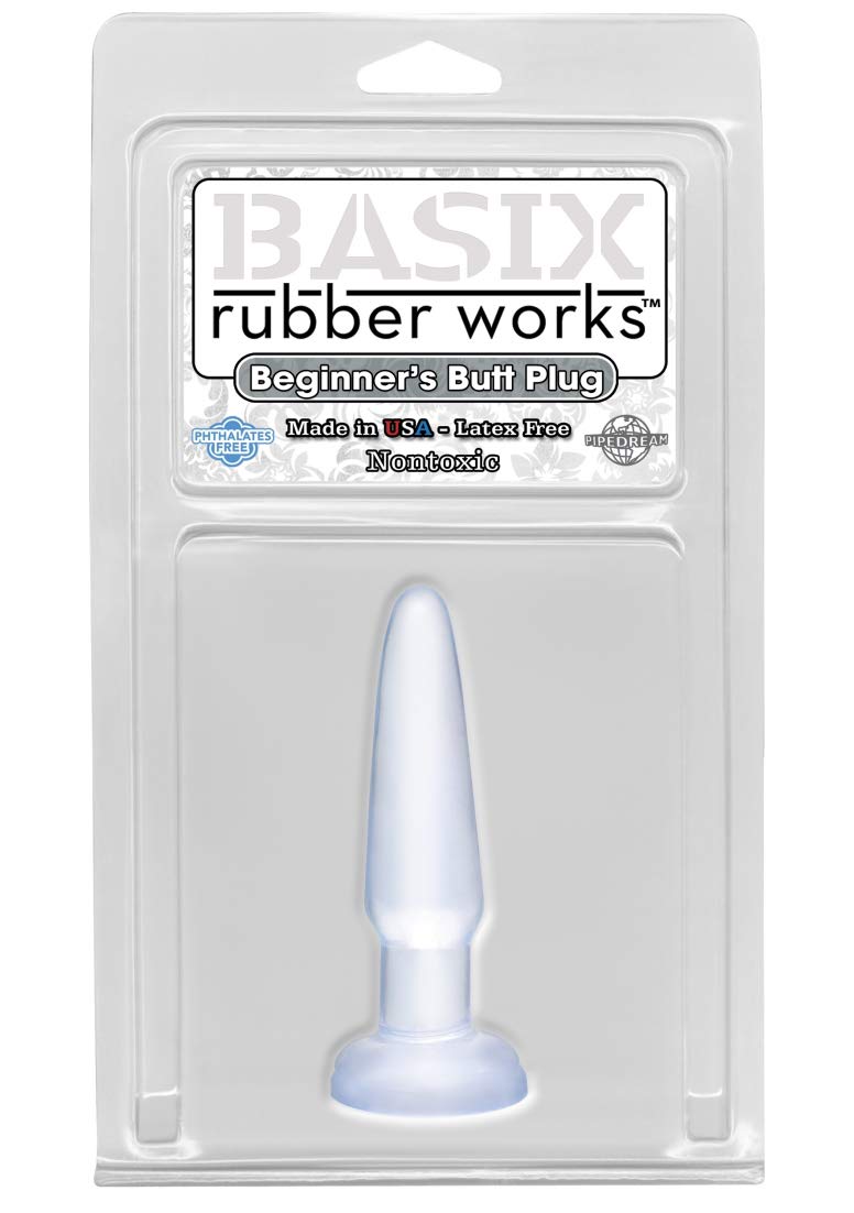 Pipedream Basix 3.5'' Beginner'S Butt Plug, Clear