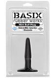 Basix Rubber Works 4-Inch Mini Butt Plug Black