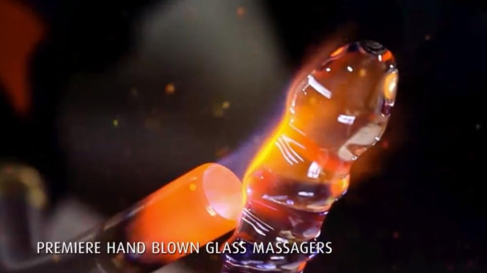 Icicles No. 7- Glass Wand (Clear/Purple)