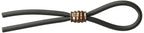 Bolo C-Ring Lasso Rose Gold Barrel Bead Silicone, White, 1.3 Ounce