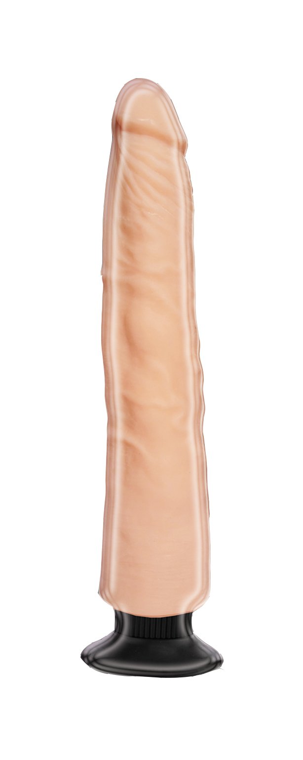 Hott Products Skinsations Heat Wave Vibrating Dildo With Suction Cup  Beige  8 Inch  068 Pound