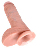 King Cock - 8In Cock W/ Balls Flesh