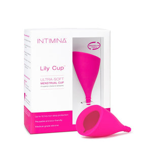 Intimina Lily Cup - Ultra-Soft Menstrual Cup, Reusable Period Protection, Thin Menstrual Cup For Up To 8 Hours, Medical-Grade Si