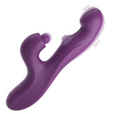 Tracy's Dog Clitoral Thumping Rabbit Vibrator for Women Clit G Spot Stimulation, Triple Vibrating Dildo Stimulator with 3 x 5 x