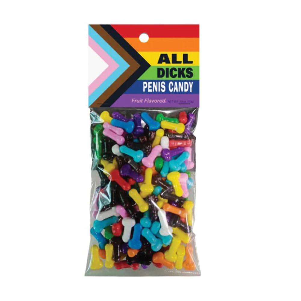 Kheper Games - All Dicks Penis Candy - Fruit Flavors - 3.88oz, Multicolored