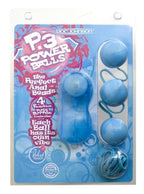 Doc Johnson P3 Power Balls Anal Beads, Baby Blue