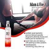 Adam & Eve Forbidden Anal Lube 8 Oz. | Odorless, Water Based Lubricant For Men, Women And Couples