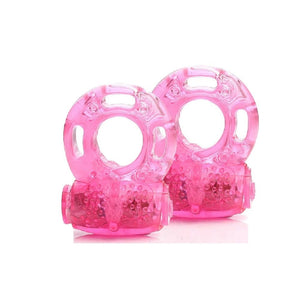 2 PCS Vibrating Penis Ring Cock Ring Vibrator Clitoral Stimulator Penis Erect Erection Enhance Sex Product Adult Erotic Sex Toys