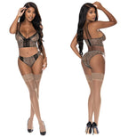 Magic Silk Bra & Hipster Panty-Leopard L/Xl-Boxed