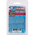 Cloud 9 Beaded C-Ring Penis Bands 3 Sizes Pack Clear