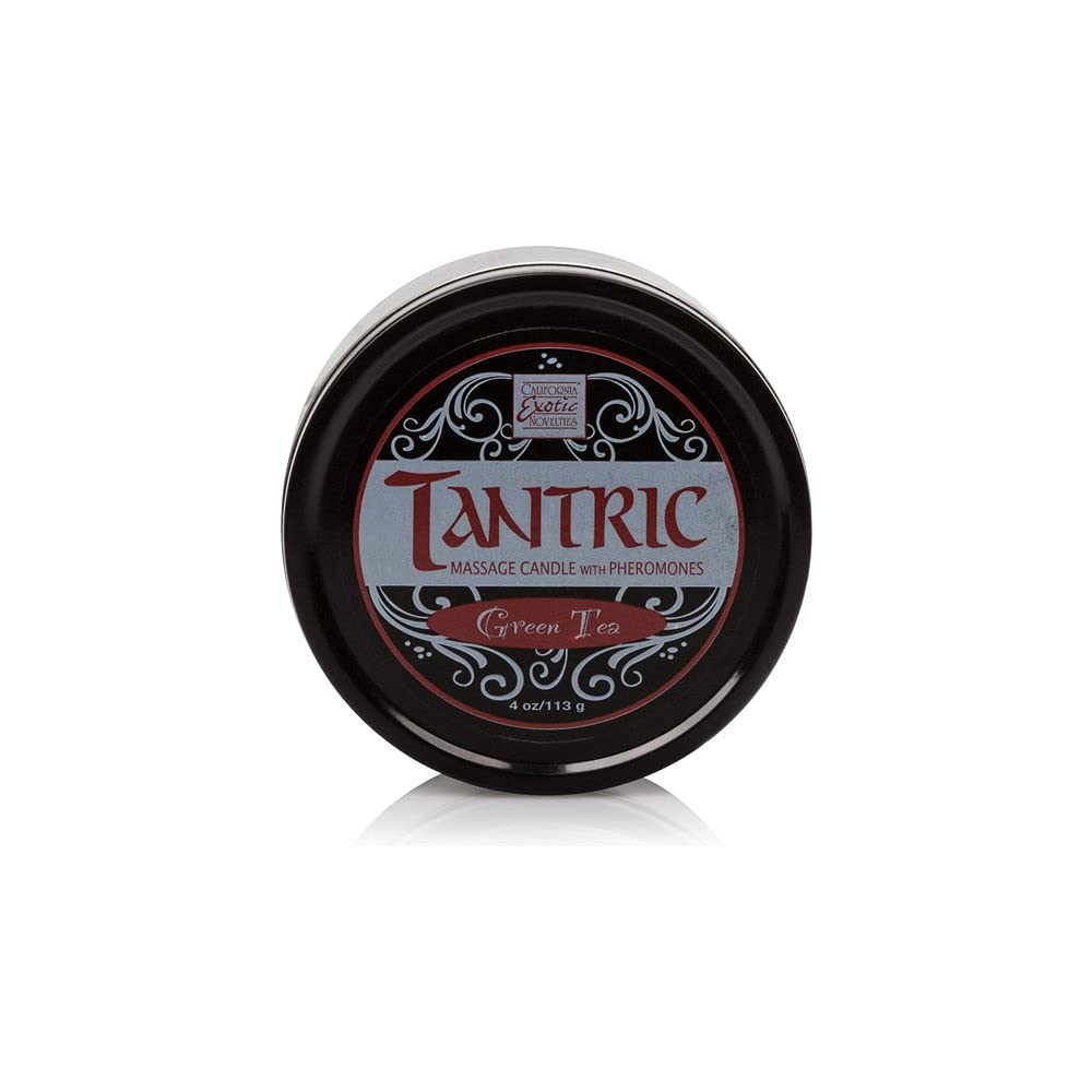 Tantric Soy Candle with Pheromones, Green Tea, 1 Ounce