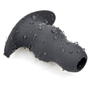 Douches Enema Anal Plug, Silicone Hollow Peep Vaginal Anal Dilator with Narrow Flared Base for Comfortable Wearing, Anchor Butt