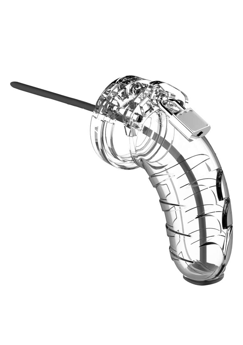 Mancage Model 16 Chastity 4.5 In Cage W/ Plug