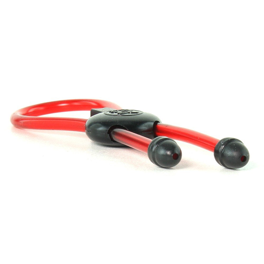 Pipedream Adjustable Erection Ring, Black And Red