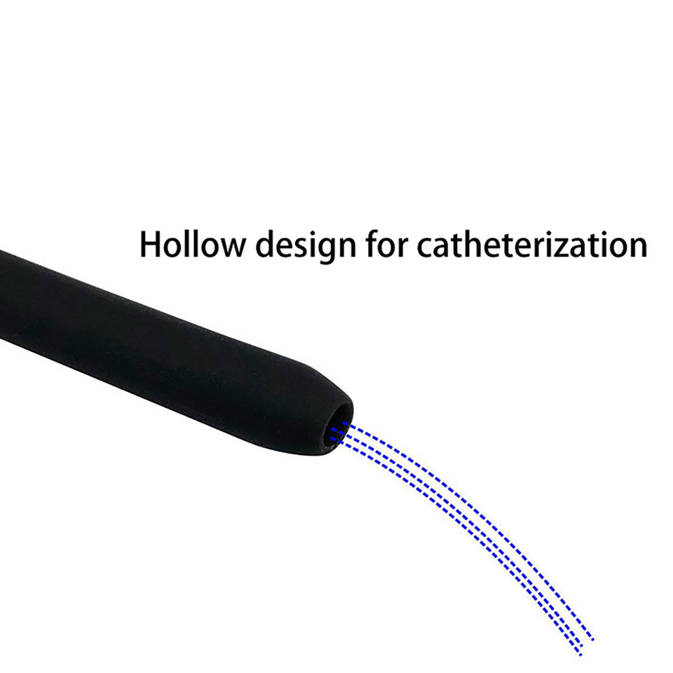 Kutocesy Metal Silicone Carabiner Penis Plug Hollow Cock Urethral Sound Adult Erotica Spreader Urinary Catheterization Man Sex M