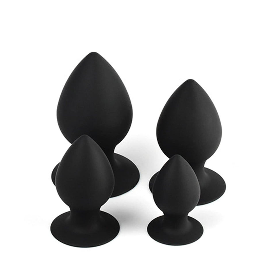 Silicone Large Suction Cup Anal Plug Stimulation Anal Massager Adult Sex Toy for Couple(S)
