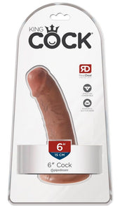King Cock 6In Cock - Tan