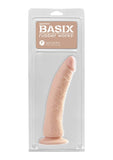 Basix 7In. Slim Dong W/Suction Cup Flesh