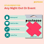 Pastease Plus X Glow In The Dark Neon Pink Cross