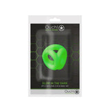 Ouch GITD Silicone Cock &Ball Sling Grn OU732GLO