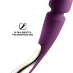 Lelo Smart Wand Cordless Body Massager, Large Size, Plum, Powerful Rechargeable Vibrator To Massage You From Head To Toe