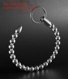 Crysore Urethra Stretcher Pull Bead with Handle Penis Plug Metal in Several Sizes Adult Sex Toys - Catheters & Sounds for Men Pr