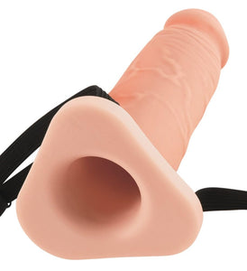 Fx - 8In Silicone Hollow Ext Flesh