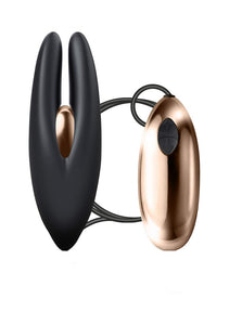 (D) Mimosa Sleek Satisfaction Black/ Copper Clitoral Stimulator
