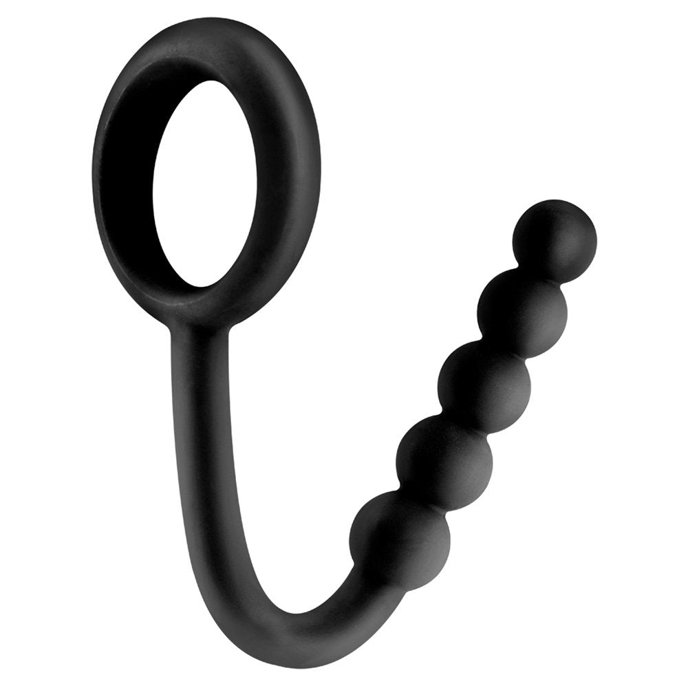 Fetish Fantasy Elite Ball Cinch With Anal Bead, Black