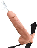 Ff 9In Hollow Squirt Strap-On Balls Fl