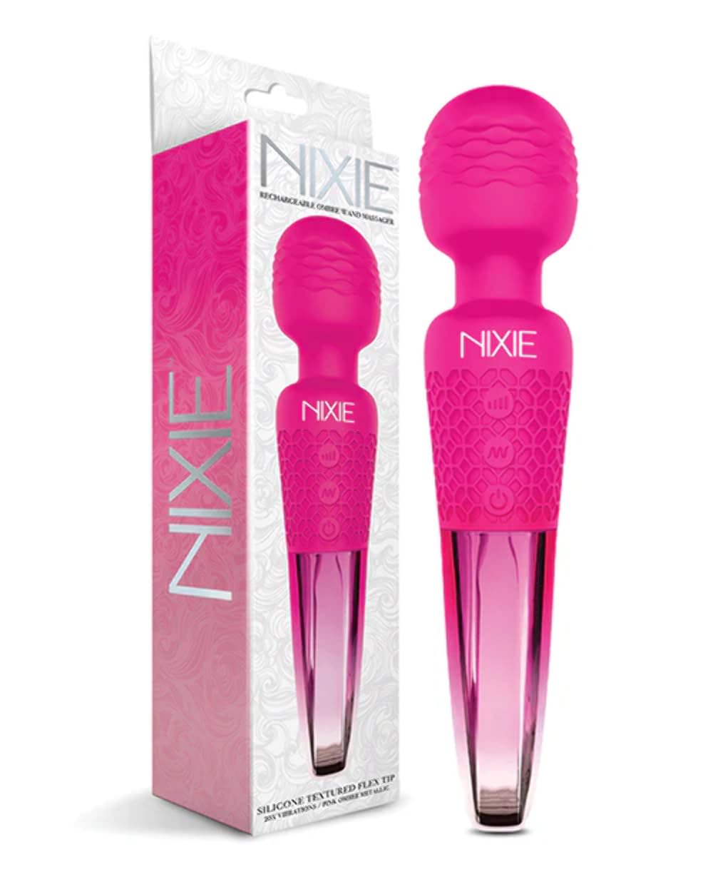 Nixie Rechargeable Wand Pink Ombre Meta