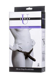Strap U Elevate Silicone Strap On With Dildo, Black, (Ae101)