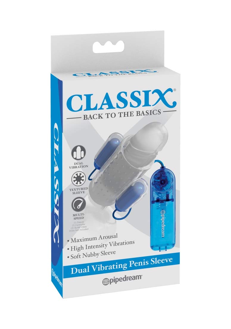 Pipedream Products Classix Dual Vibrating Penis Sleeve
