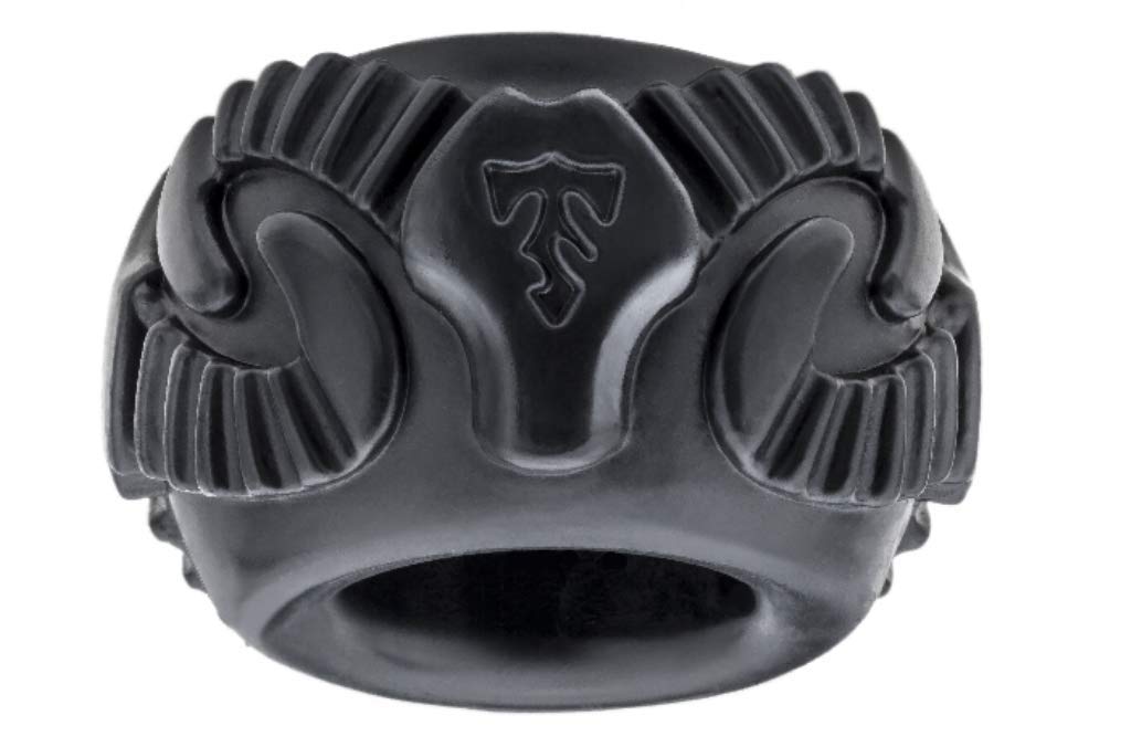PerfectFit Brand Tribal Son Ram Cock Ring  PFBlend  TPRSilicone Blend  Body Ring  Durable  Comfortable  Tight Fit  Single