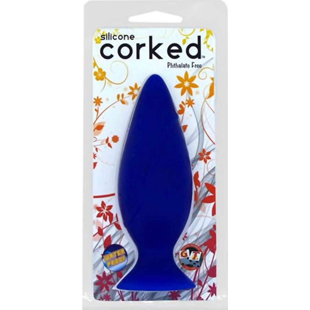 Corked Small Butt Plug - Blue