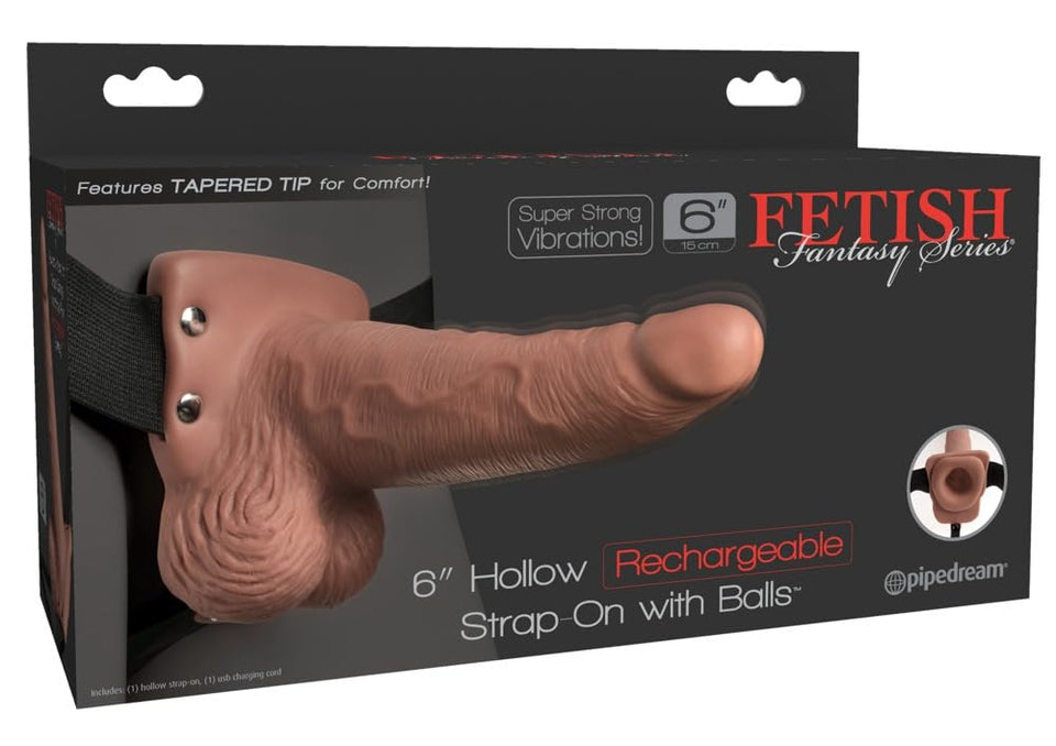 Ff 6 Hollow Recharge Strap-On Balls, Tan