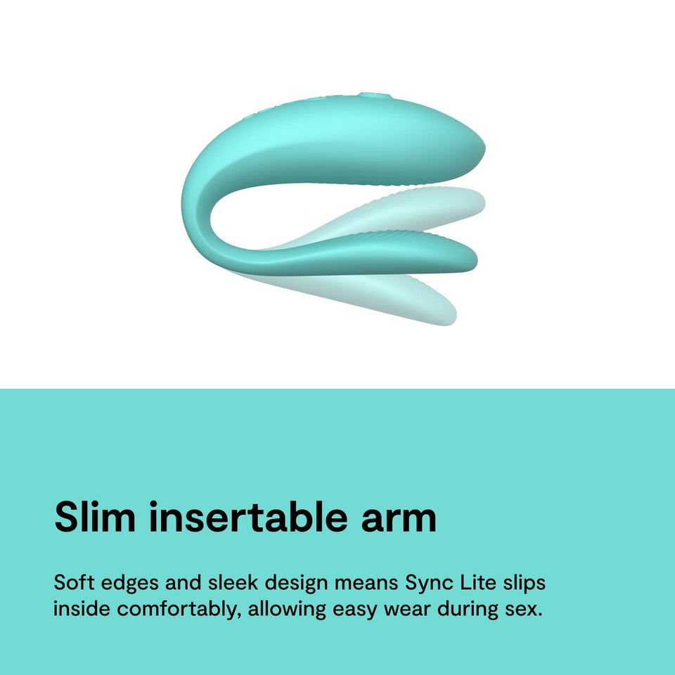 We-Vibe Sync Lite Couples Vibrator | Wearable App Control Vibrating Adult Sex Toy | G Spot & Clitoral Stimulator | Dual Stimulat