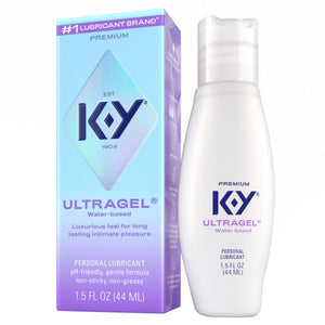K-Y UltraGel Premium Water Based Lube- Personal Lubricant Safe To Use With Latex Condoms, Devices, Sex Toys and Vibrators, 1.5 o