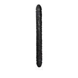 California Exotics Veined Double Dildo, Black, 18 Inches