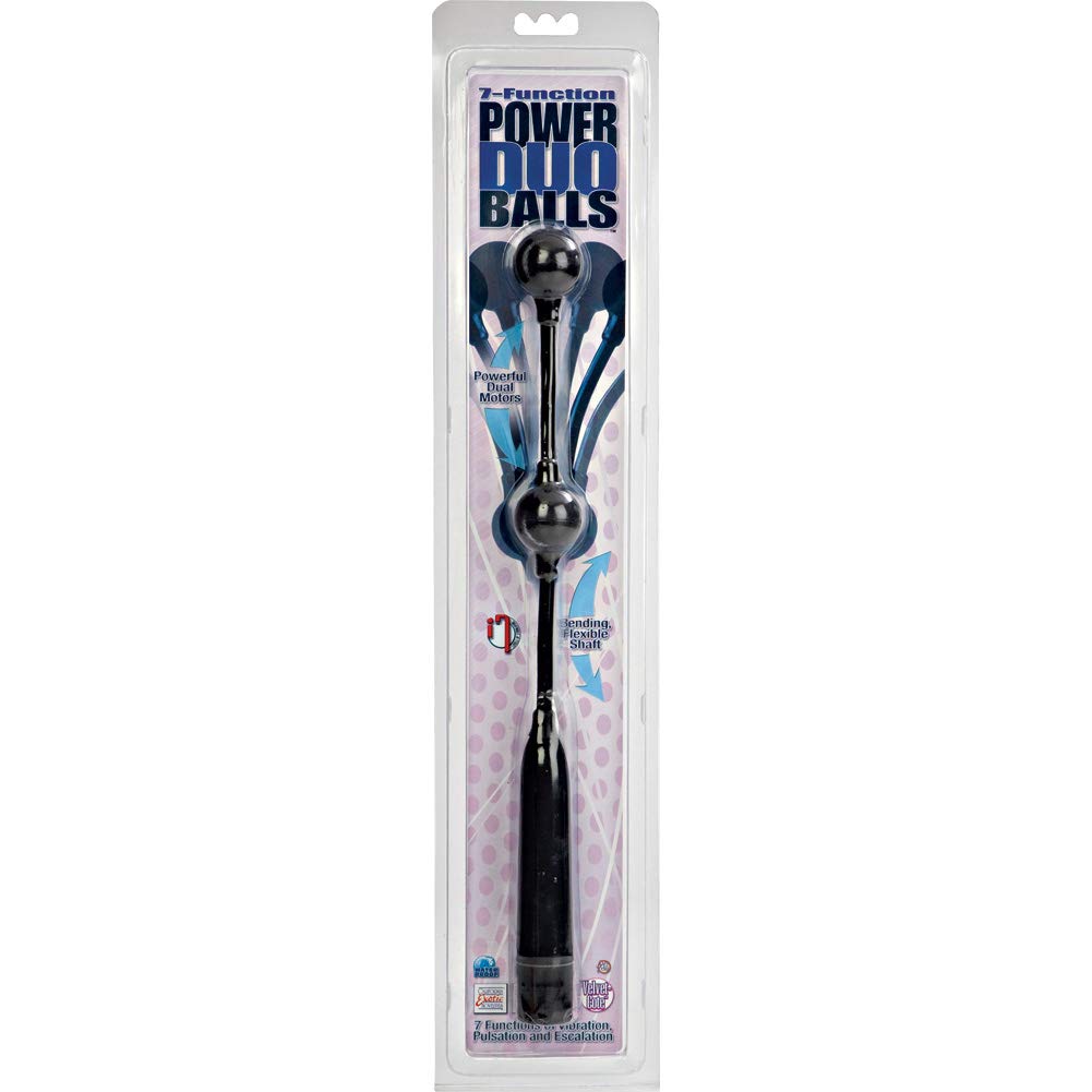 California Exotic Novelties 7 Function Power Duo Balls, Black