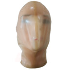 MFMYEE Transparent Latex Mask Rubber SM Fetish Full Bondage Mask Erotic Cosplay hood