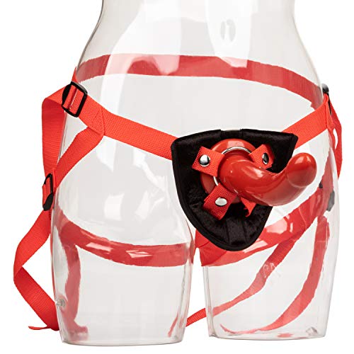 Calexotics Sophia'S Red Rider Harness With Dong, Se-7658-11-3