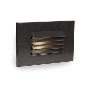 Wac Landscape Lighting, Ledme 120V Led Horizontal Louvered Indoor And Outdoor Step And Wall Light Amber 1800K Led In Bronze