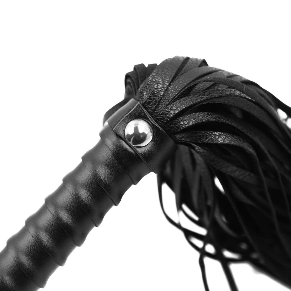 SM Leather Short Nail Black Belted Sexy Fun Whip Flirting Fantasy Sex Toys Fetish Hand Paddle Kinky Restraint Bondage Sex Role P