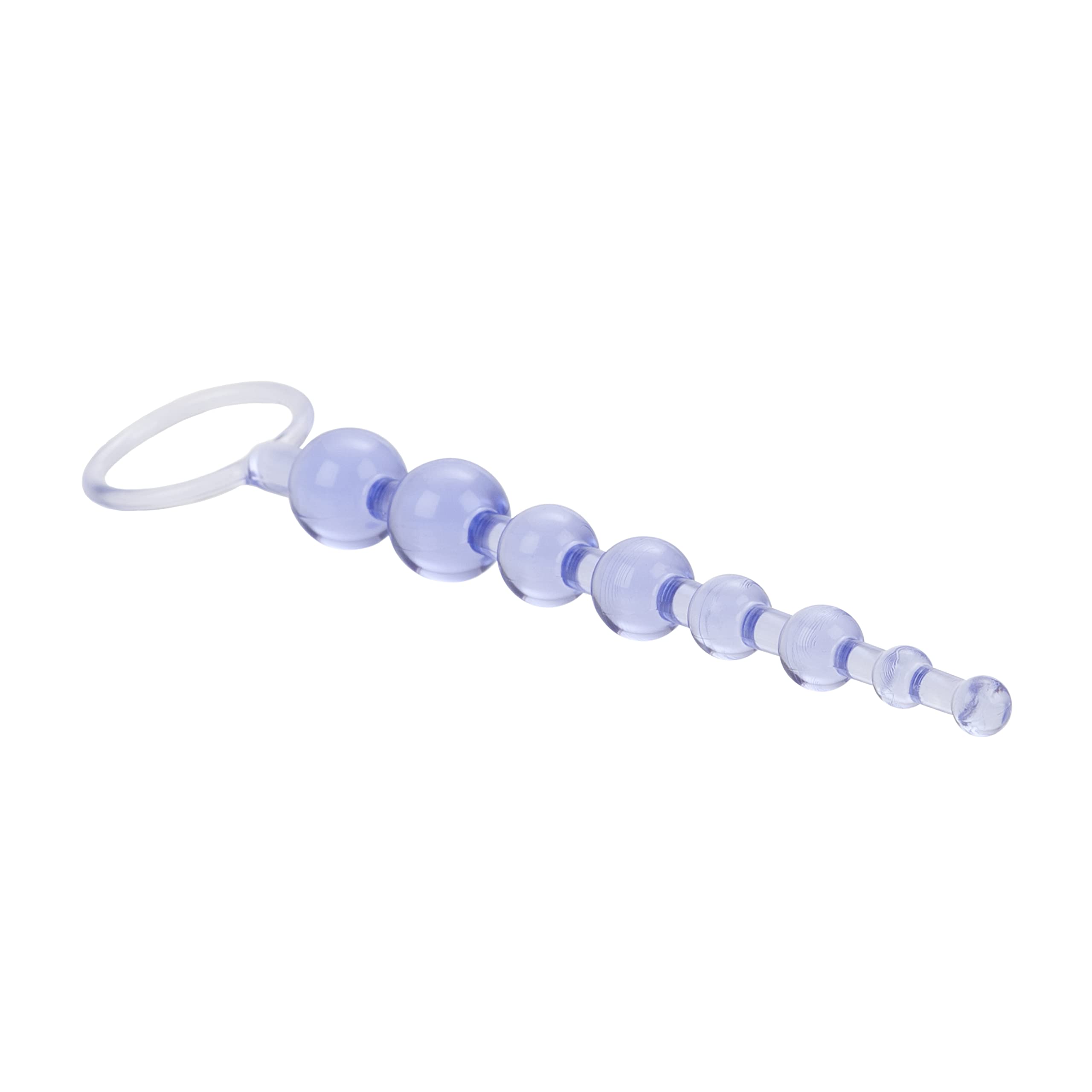Calexotics First Time Love Beads, Butt Plug With Retrieval Ring And Graduated Anal Beads - Purple Se-0004-32-2