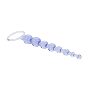 Calexotics First Time Love Beads, Butt Plug With Retrieval Ring And Graduated Anal Beads - Purple Se-0004-32-2