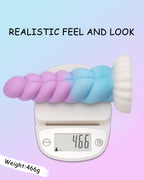 Realistic Monster Silicone Dildo - 8.6'' Big Shaped Liquid Dildo with Strong Suction Cup, Huge Thick Sex Toy for Women, Anal Plu