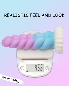 Realistic Monster Silicone Dildo - 8.6'' Big Shaped Liquid Dildo with Strong Suction Cup, Huge Thick Sex Toy for Women, Anal Plu