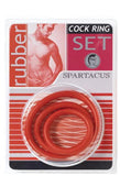 Cock Rings Set (Red)